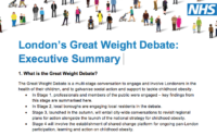 London's Great Weight Debate - Executive Summary